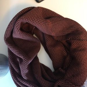 brown infinity scarf